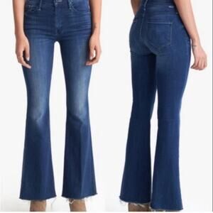 MOTHER The Weekender Fray Not Rough Enough Blue Size 30